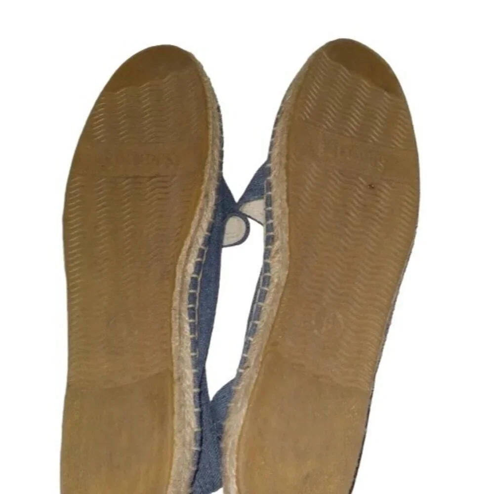 Soludos Denim Pineapple Embroidered Espadrilles